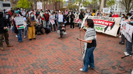 A pro-Palestinian protest at Harvard University
