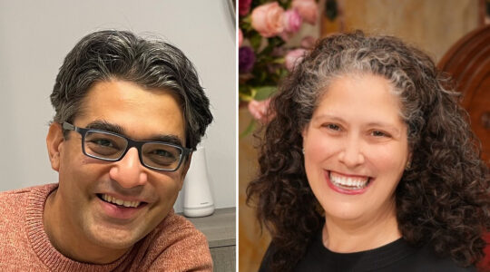 Kurush Mistry and Rabbi Sarah Reines.